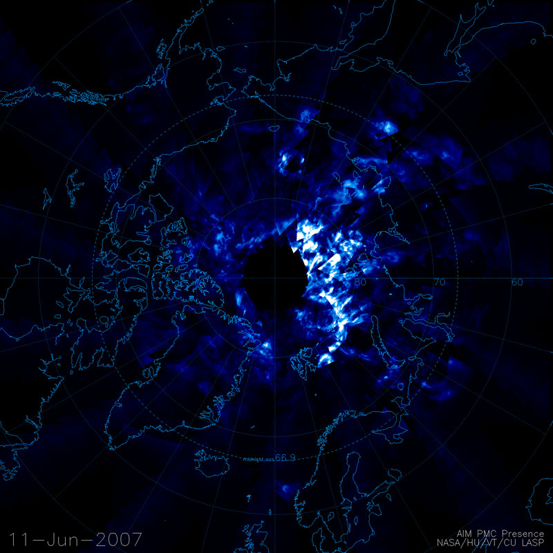 PMCs 11 June 2007 in the Northern Hemisphere